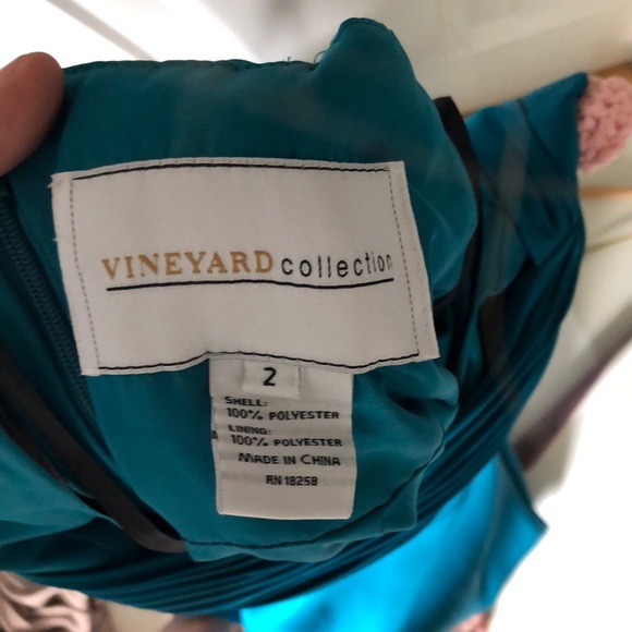 Beautiful Deep Teal Gown - Picture 5 of 5